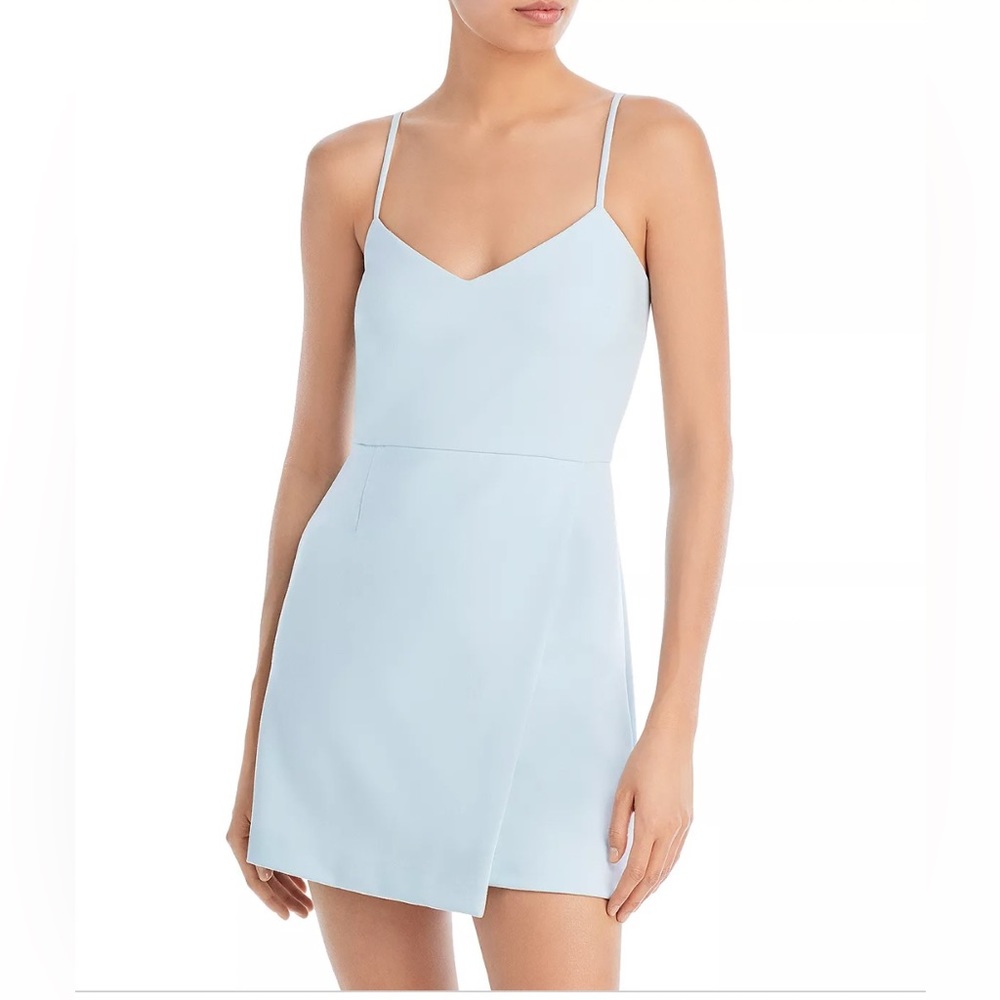 French Connection Whisper Sleeveless Asymmetric Hem Mini Dress